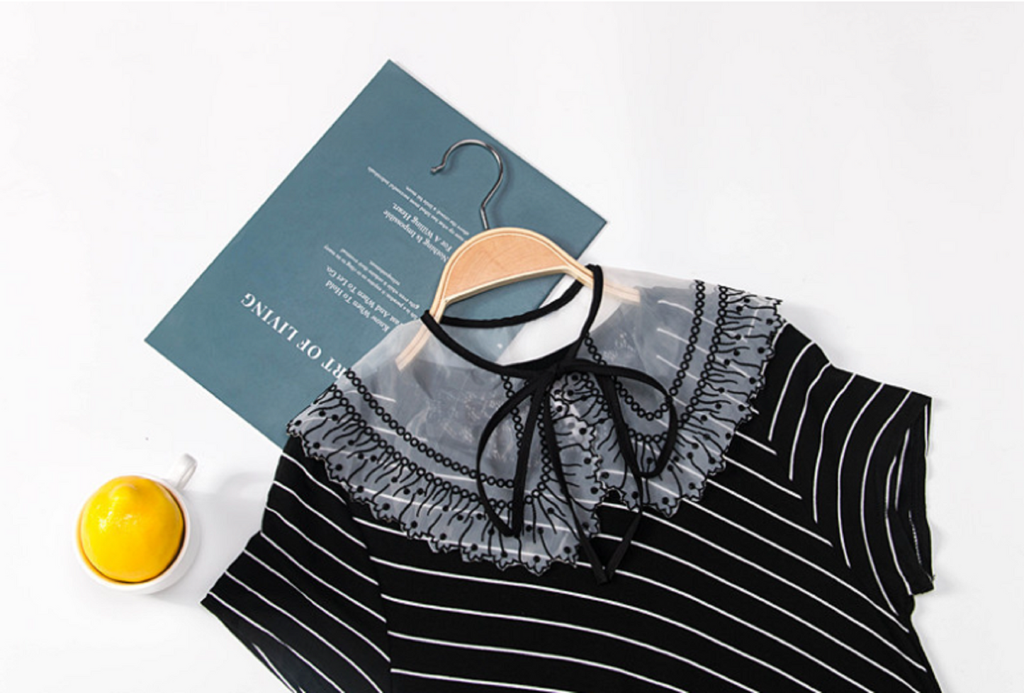 Off White Fake Collar, False Collar, Removable Collar  B847(K-small)