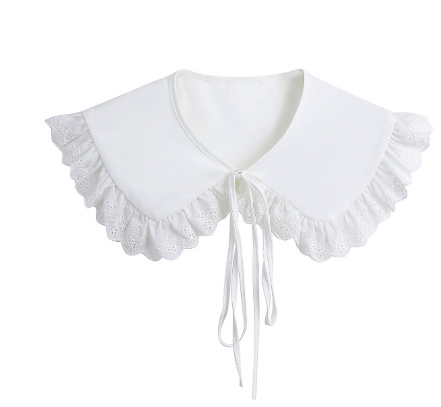 Off White Fake Lace Collar, False Collar, Removable Collar  B94(K-small)