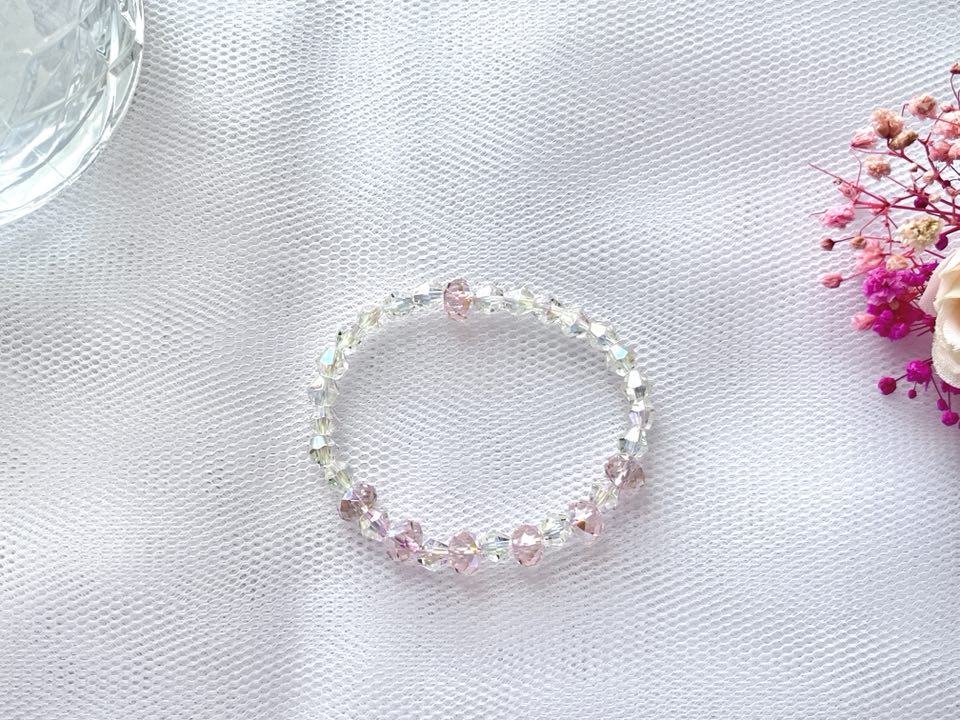 Luxury Personalised Handmade Elastic Bracelet Birthday Card with Envelope, Birthday Gift Card BC001