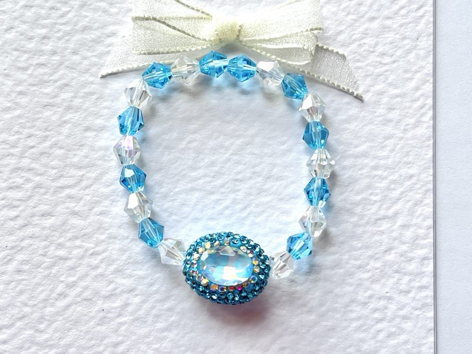 (BC002) Handmade Elastic Bracelet, Birthday Gift
