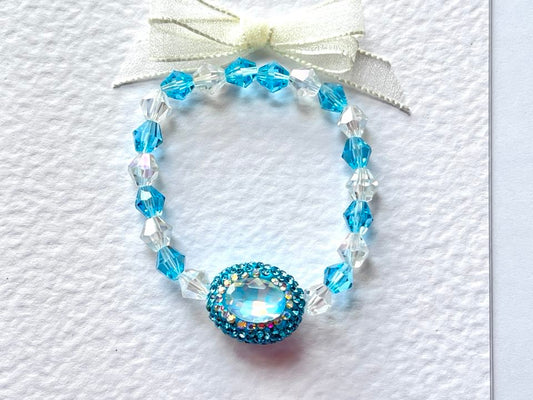 (BC002) Handmade Elastic Bracelet, Birthday Gift