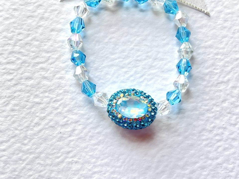 (BC002) Handmade Elastic Bracelet, Birthday Gift