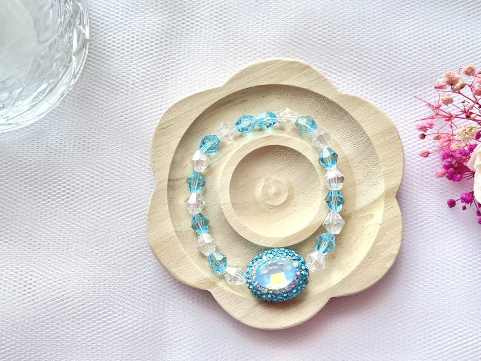 (BC002) Handmade Elastic Bracelet, Birthday Gift