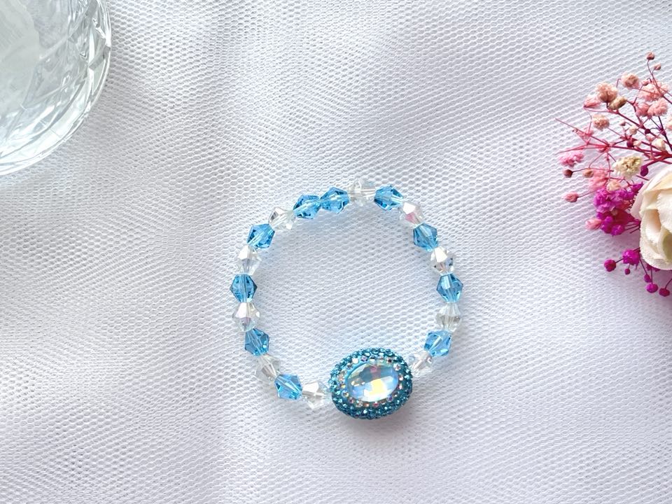(BC002) Handmade Elastic Bracelet, Birthday Gift