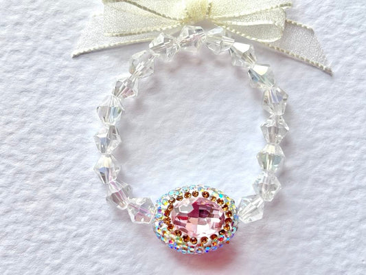 (BC003)  Handmade Elastic Bracelet, Birthday Gift