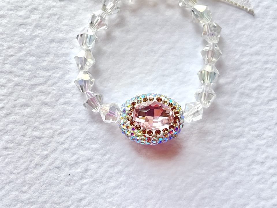 (BC003)  Handmade Elastic Bracelet, Birthday Gift