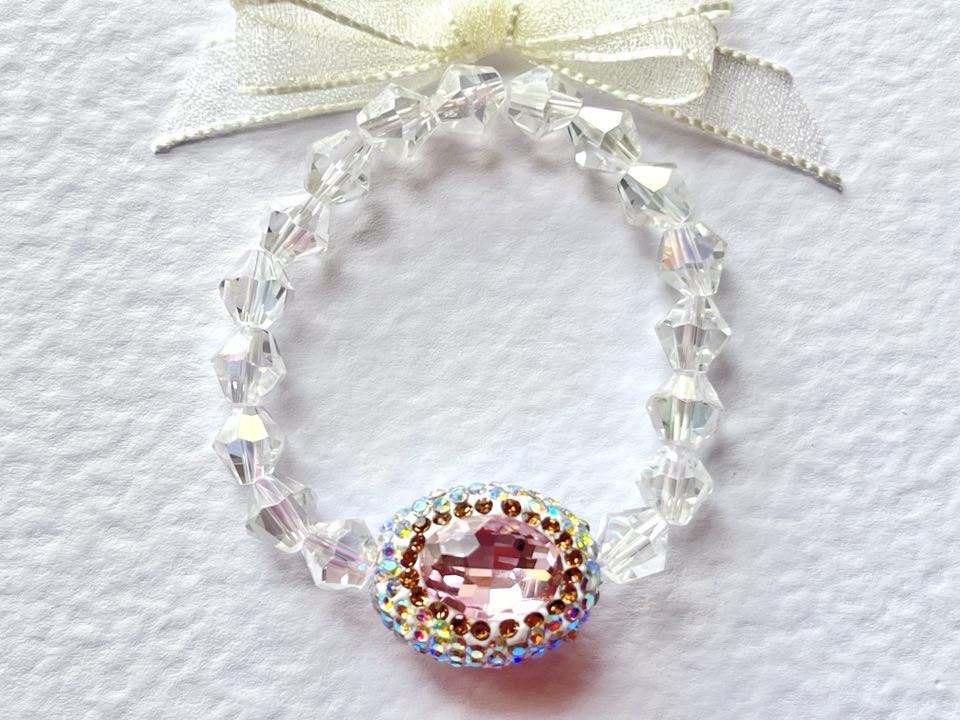 (BC003)  Handmade Elastic Bracelet, Birthday Gift