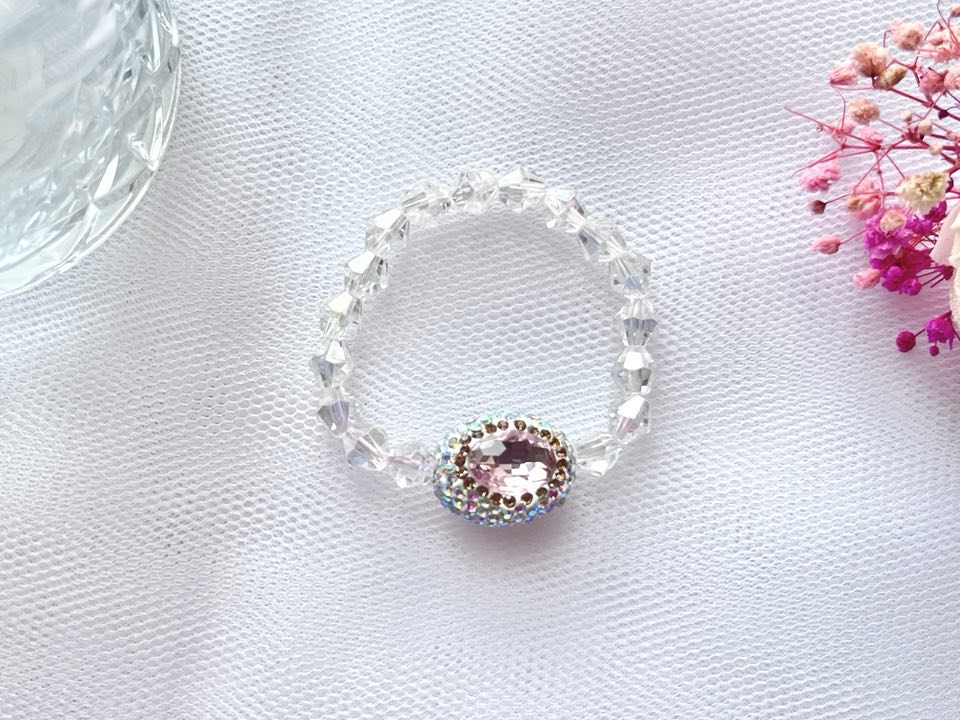(BC003)  Handmade Elastic Bracelet, Birthday Gift