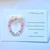 Luxury Personalised Handmade Elastic Bracelet Birthday Card with Envelope, Birthday Gift Card BC005