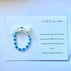 Luxury Personalised Handmade Elastic Bracelet Birthday Card with Envelope, Birthday Gift Card BC006