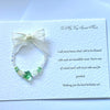 Luxury Personalised Handmade Elastic Bracelet Birthday Card with Envelope, Birthday Gift Card BC007