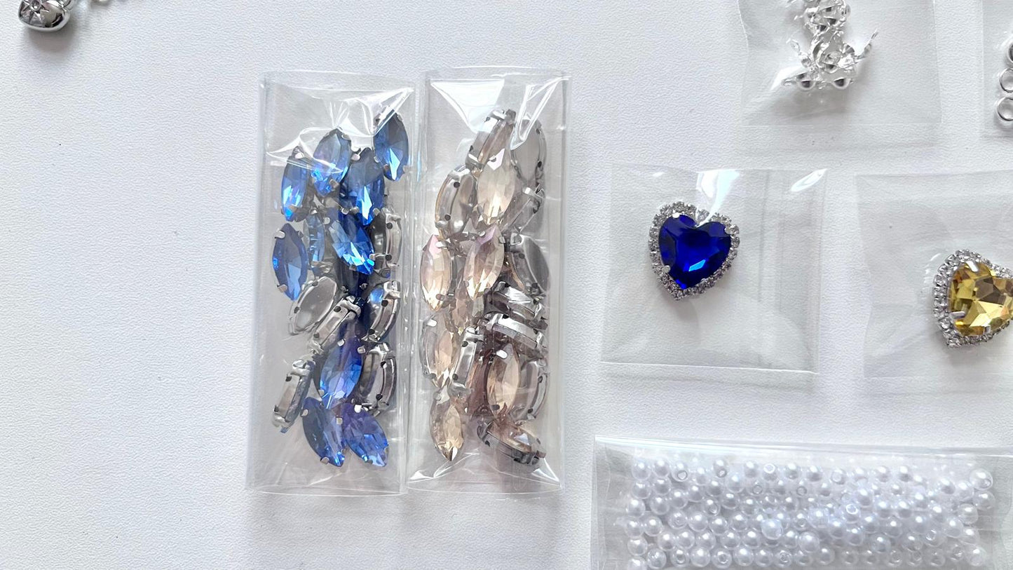 2 sets / DIY Bracelet Kit for Beginner, Crystal  Bracelet Kits, Jewellery Making (DIY - BK001)