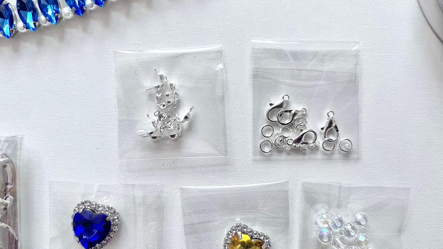 2 sets / DIY Bracelet Kit for Beginner, Crystal  Bracelet Kits, Jewellery Making (DIY - BK001)