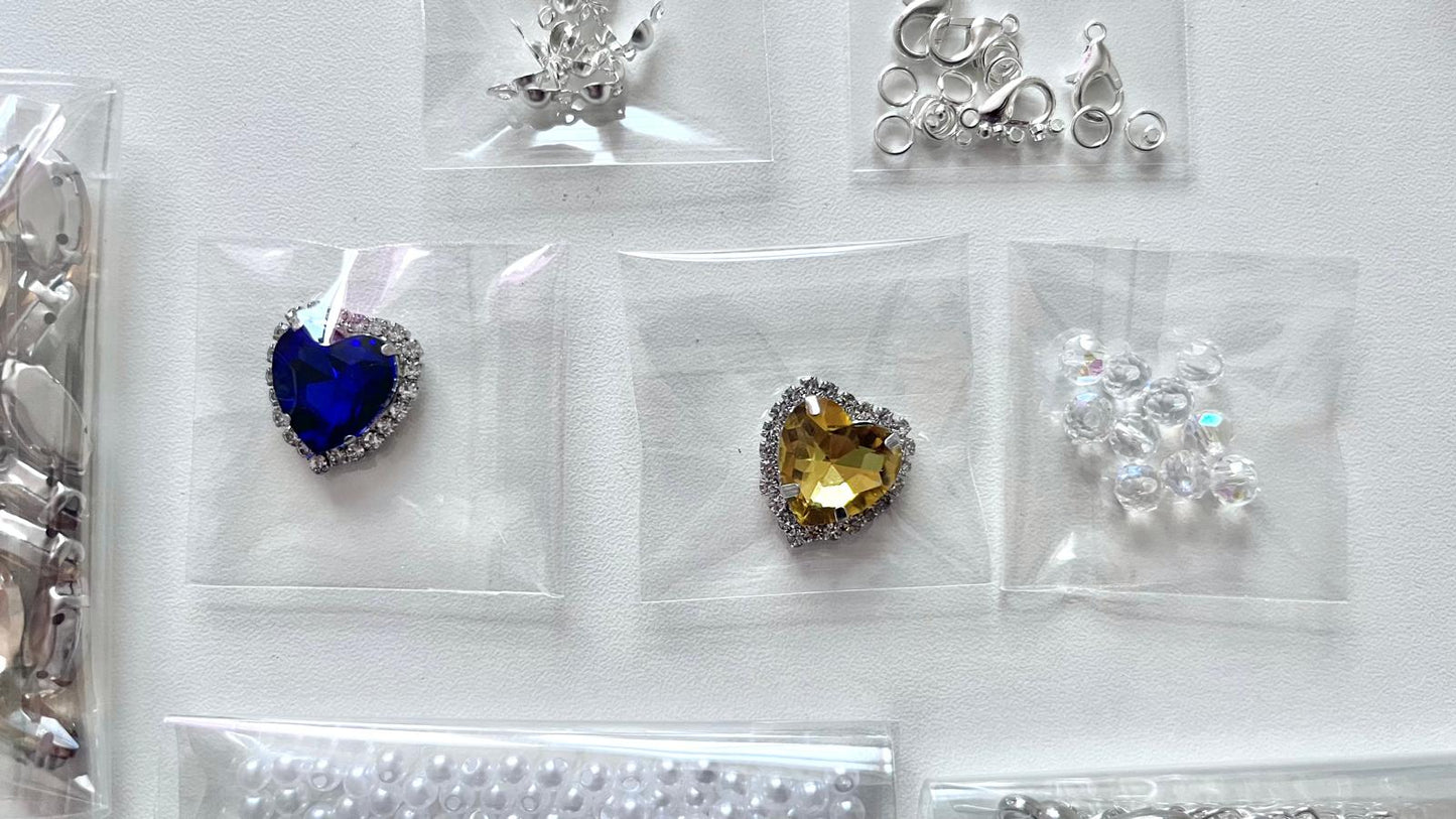 2 sets / DIY Bracelet Kit for Beginner, Crystal  Bracelet Kits, Jewellery Making (DIY - BK001)