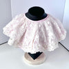 Off White / Baby Christening Bib, Lace Baby Bib, Elegant Collar    BW001