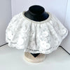 (BW003) Off White / Baby Christening Bib, Lace Baby Bib, Elegant Collar