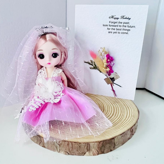 Luxury Handmade Personalised Flower Birthday Card and Keychain G002