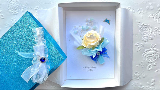 Luxury Handmade Personalised Floral Birthday Card, Greeting Card  C009