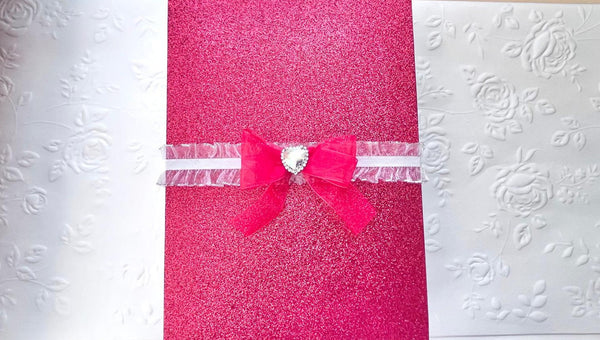 Luxury Handmade Personalised Valentines Day Card, Dried Flower Birthday Card, Greeting Card C019