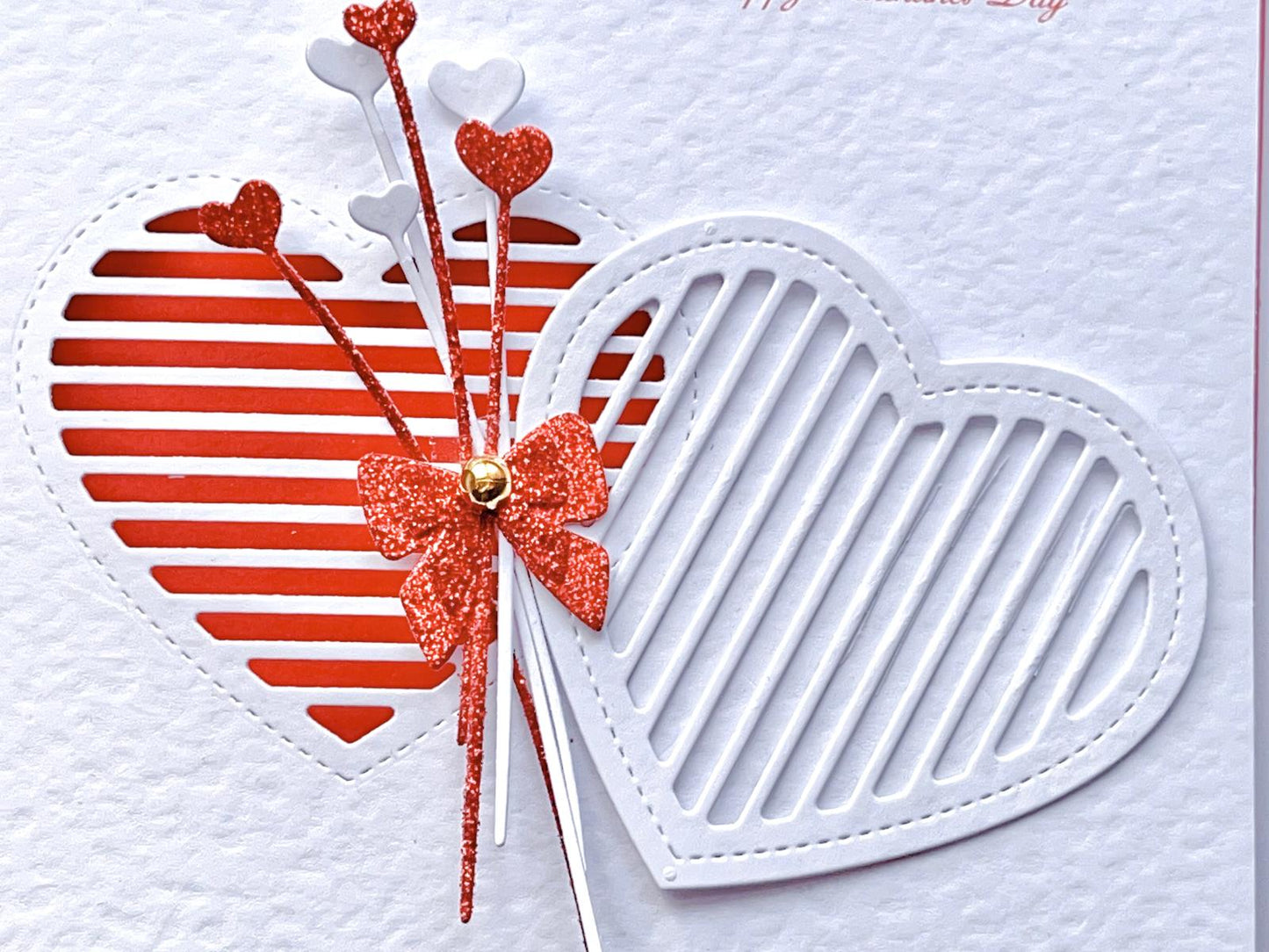 Luxury Personalised Handmade Valentines Day Card with Envelope C014