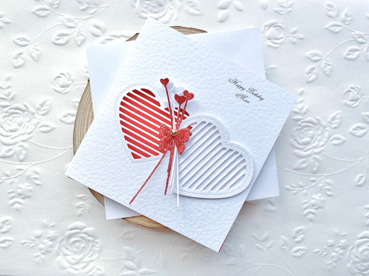 Luxury Personalised Handmade Valentines Day Card with Envelope C014