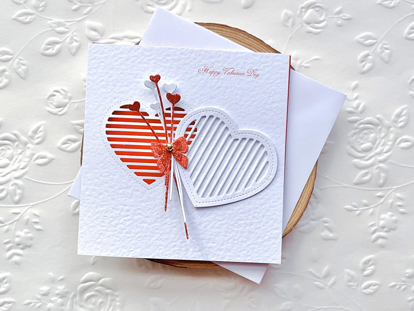 Luxury Personalised Handmade Valentines Day Card with Envelope C014