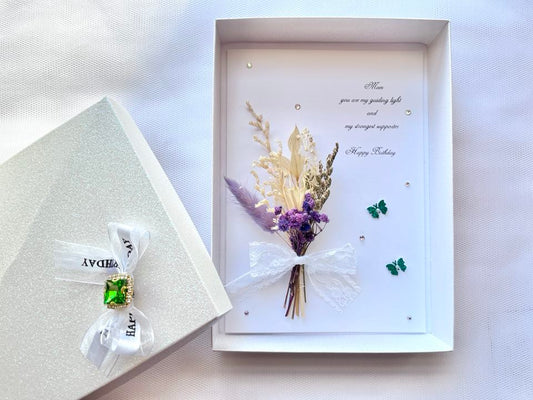 Luxury Handmade Personalised Flower Birthday Card  C648