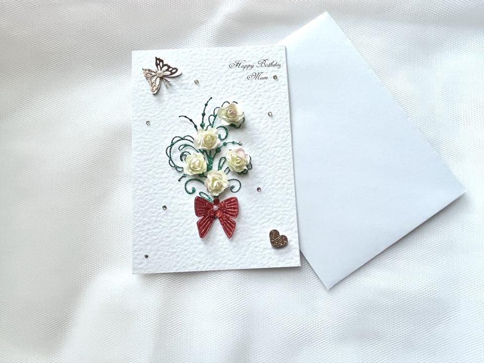 Luxury Personalised Handmade Birthday Card with Envelope C018