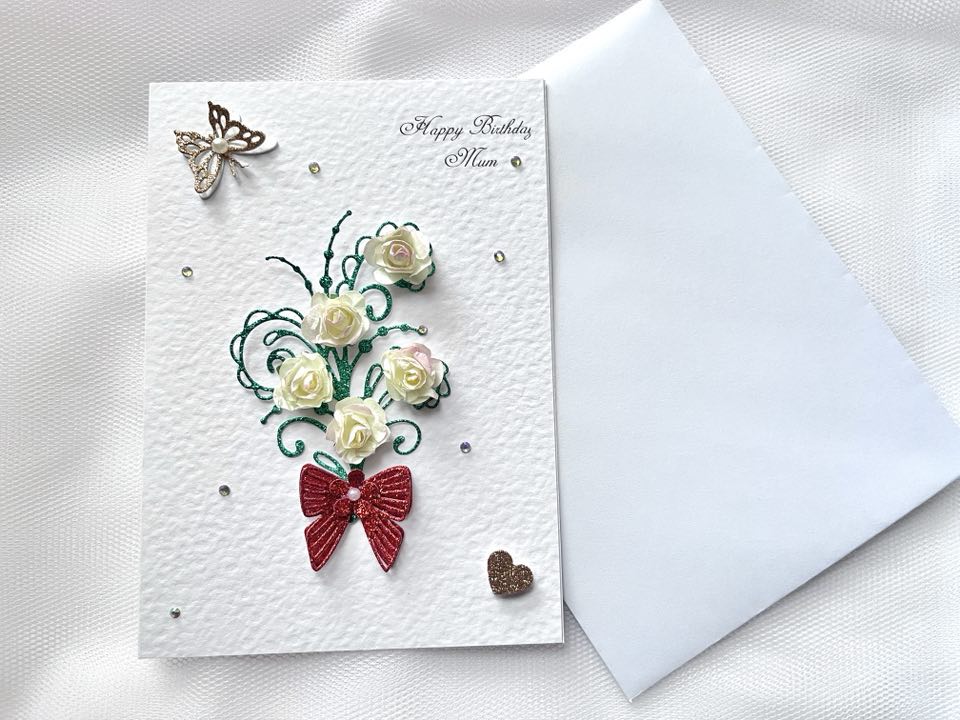 Luxury Personalised Handmade Birthday Card with Envelope C018