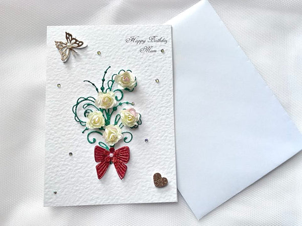 Luxury Personalised Handmade Birthday Card with Envelope C018