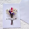 Luxury Handmade Flower Birthday Card with Envelope  C019B