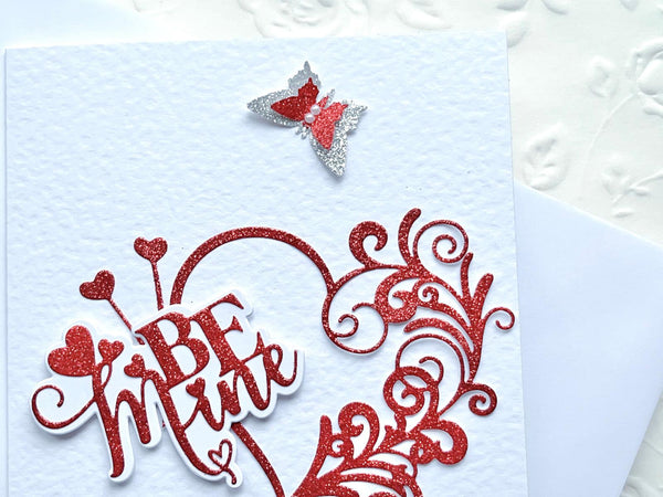 Luxury Personalised Handmade Valentines Day Card with Envelope C021