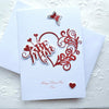 Luxury Personalised Handmade Valentines Day Card with Envelope C021