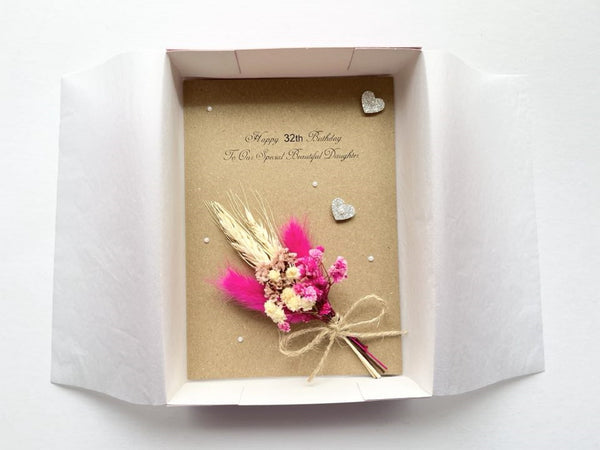 Luxury Handmade Preserved Birthday Card  C022