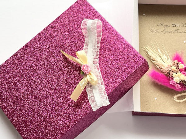 Luxury Handmade Preserved Birthday Card  C022