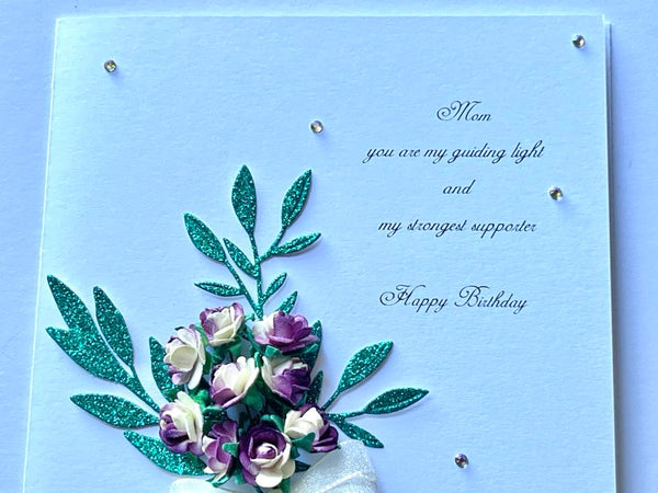 Luxury Personalised Handmade Birthday Card with Envelope C026