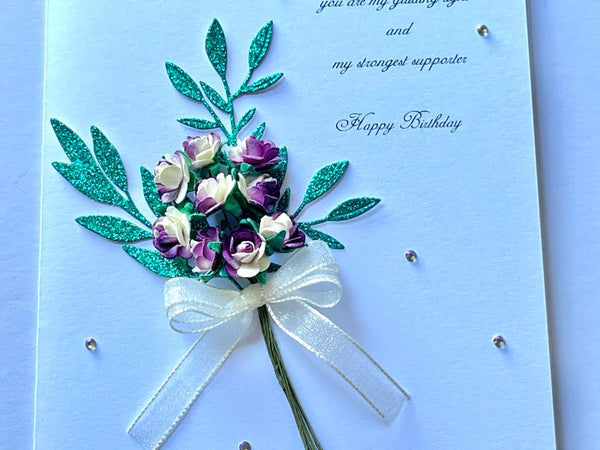 Luxury Personalised Handmade Birthday Card with Envelope C026