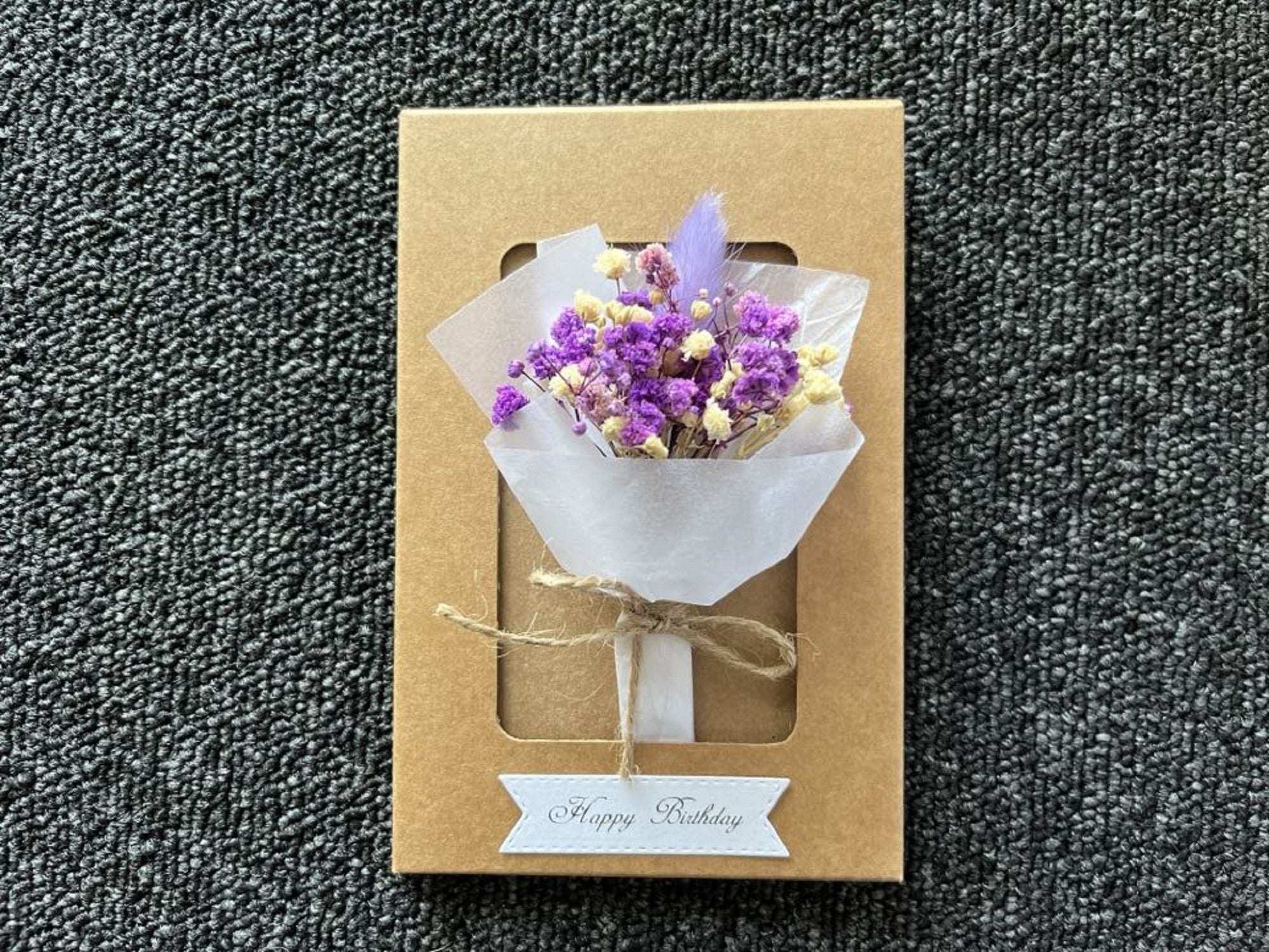 Luxury Handmade Preserved Birthday Card  C026