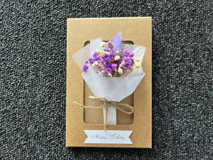 Luxury Handmade Preserved Birthday Card  C026