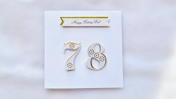 Luxury Personalised Handmade Card C028