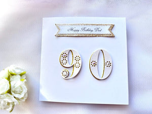 Luxury Personalised Handmade Card C028