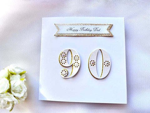 Luxury Personalised Handmade Card C028