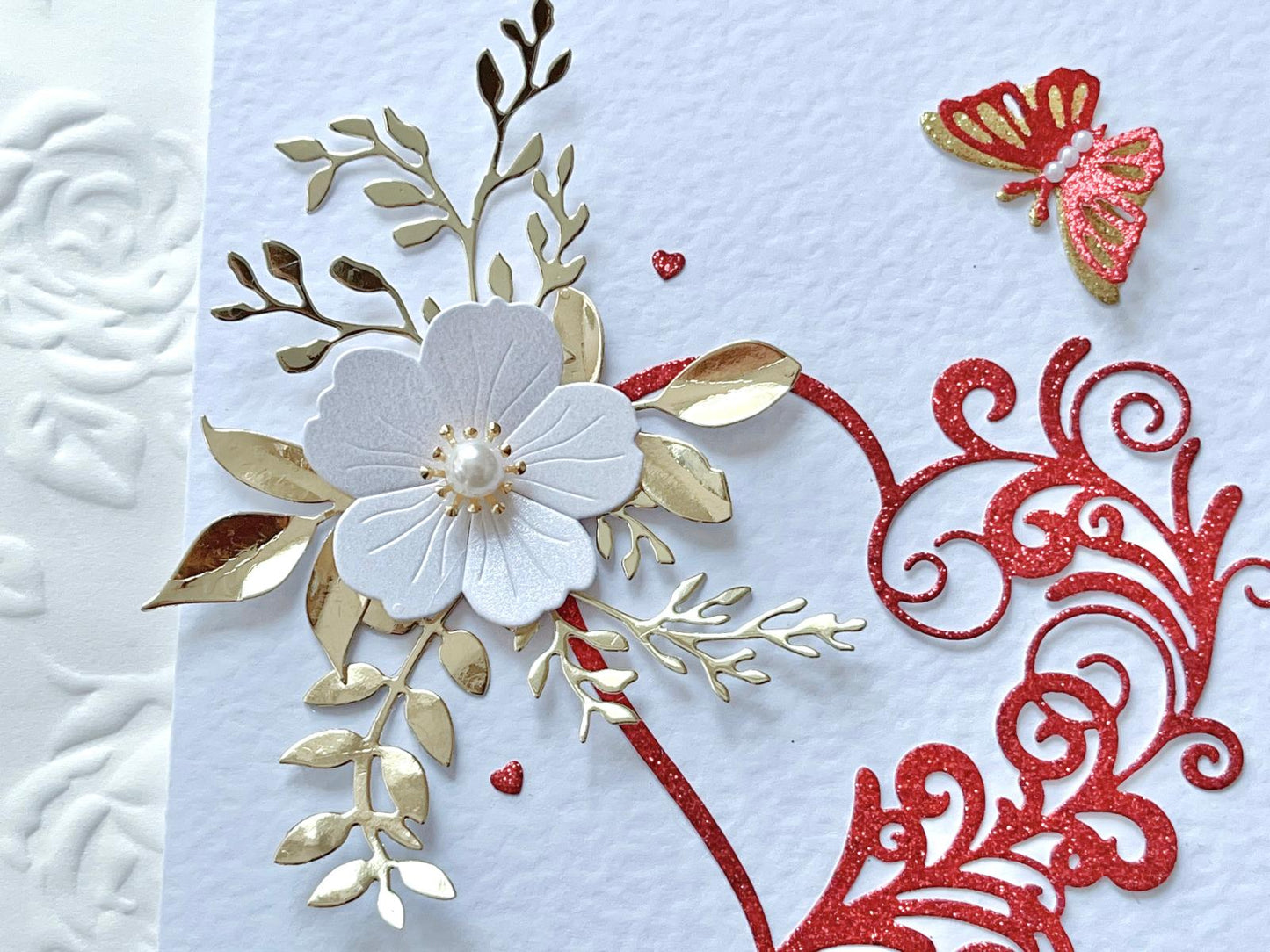 Luxury Handmade Personalised Floral Birthday Card, Greeting Card C031