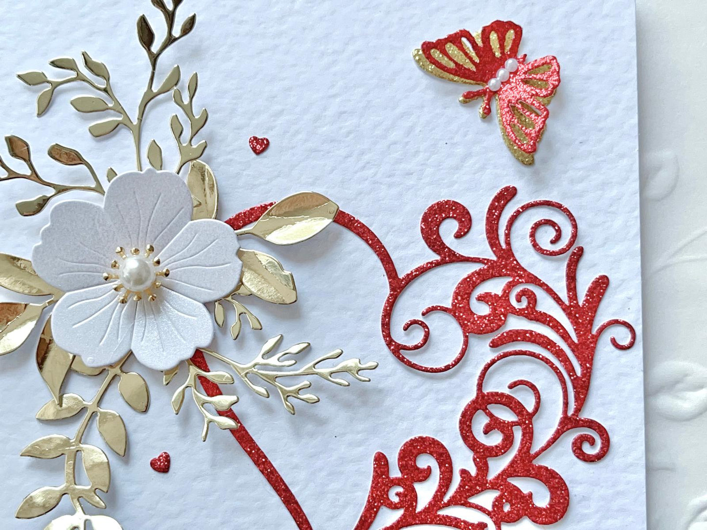Luxury Handmade Personalised Floral Birthday Card, Greeting Card C031