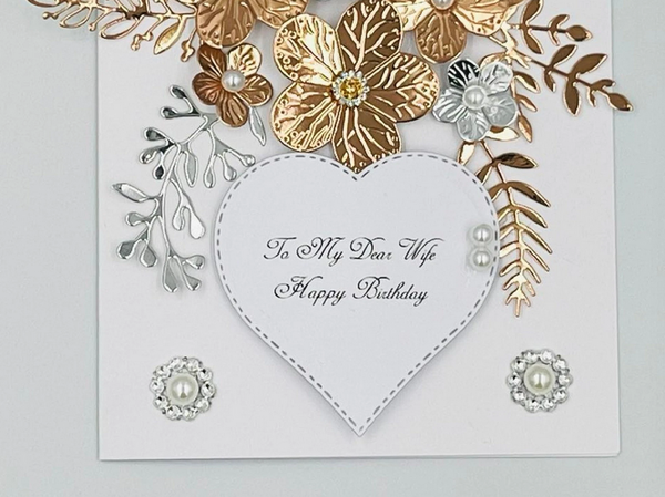 Luxury Handmade Personalised Birthday Card  C051