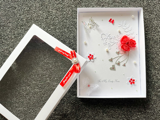 Luxury Handmade Birthday Flower Card C064