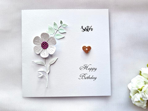 Luxury Handmade Personalised Birthday Card with Envelope C080