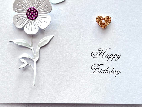 Luxury Handmade Personalised Birthday Card with Envelope C080