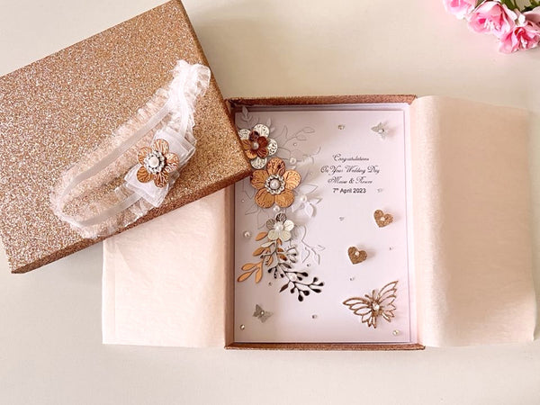 Luxury Handmade Wedding Card  C099