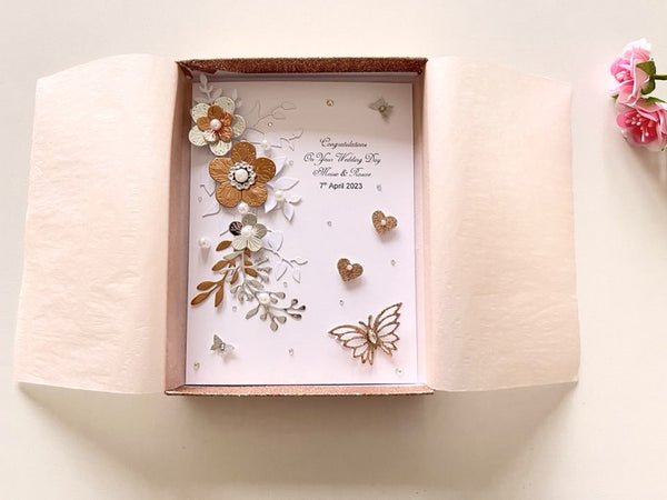 Luxury Handmade Wedding Card  C099